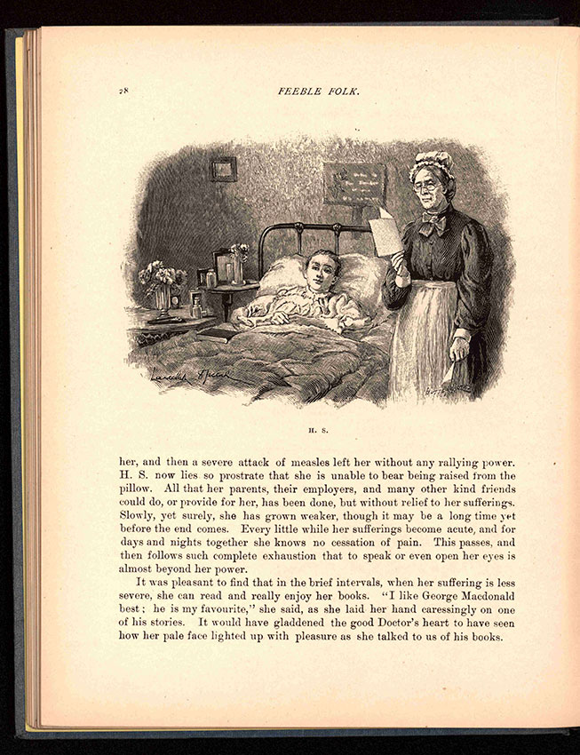 page from inside 1899 book Feeble Folk